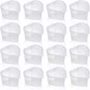 50 Sets Heart Shaped Jello Shot Cups with Lids, Valentines Heart Containers, Leakproof Disposable Souffle Cups, Small Plastic Cup for Sauce Condiments to go Dipping Sample Portion Ramekins, 1.7 oz