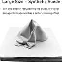 Katana Cleaning Kit-4 Piece Set,Choji Oil Sharpening Stone Chammy and Bamboo Peg,Good Anti-Rust and Cleaning Effect,Applicable to All Kinds of katanas Swords or Knive