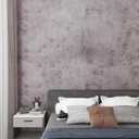BOMENG Concrete Wallpaper Peel and Stick Metallic Bathroom Wall Paper