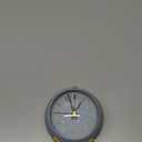 SHISEDECO Small Tableclocks Classic Non-Ticking Tabletop Alarm Clock with Night Light, Battery Operated Deskclock with HD Glass for Living Room Bedroom Bedside Indoor Decor (RN-Blue)