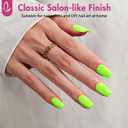 Neon Green Soft Gel Nail Tips Medium Short Square Gel Tips Pre-colored Press on Nails Pre Applied Tip Primer Natural Acrylic Fake Nails Extensions for DIY Nail, 300Pcs