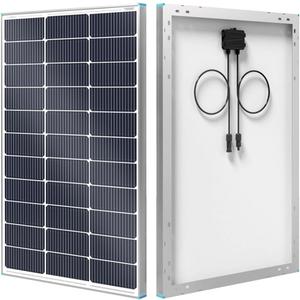 Renogy 100W Solar Panel N-Type 16BB, 12V 100 Watt Solar Panel 25% High-Efficiency, PV Module Power Charger for RV Marine Rooftop Farm Battery and Other Off-Grid Applications