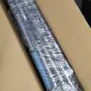 FUNDANGO 4 in 1 Tanning Chair with Face Hole, Beach Lounge Chair w/Canopy Shade & Side Table Chaise Lounge Chairs for Patio, Pool, Lawn, Sunbathing, 5-Position Adjustable Sun Lounger, Cyan