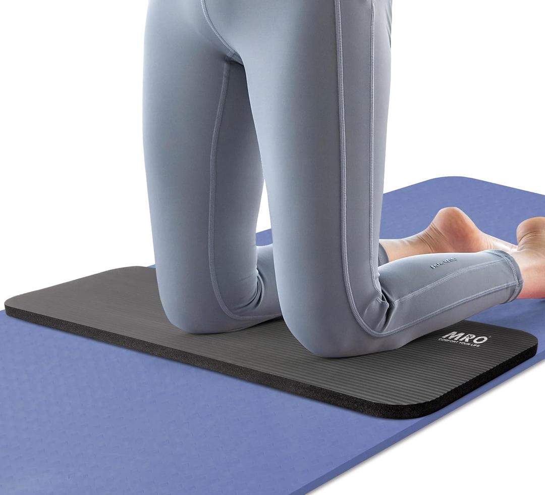 MRO Yoga Knee Pad Cushion Premium Exercise Knee Pad - Eliminate Pain During Home Workout - Extra Padding & Support for Knees, Wrists, Elbows - Complements Your Yoga Mat 24''X10''X0.6''