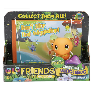 Playskool Glo Friends — Book with Glowing Social Emotional Learning Toy — Storytime with Wigglebug — for Ages 2+