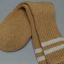 ORANGE SOCKS WITH WHITE LINES