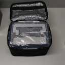 Annie & Mia Design Electric Lunch Box for Adults, 100w 3.5L 2-Layer Portable Food Warmer, Dual Mode 2.5L + 1L Heated Lunch Box for Adults, Home/Car/Office/Truck Use, Lonchera Elctrica Porttil (Steel Glacier)