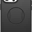 OtterBox iPhone 15 Pro MAX (Only) OtterGrip Symmetry Series Case - Black, Built-in Grip, Sleek case, Snaps to MagSafe, Raised Edges Protect Camera & Screen