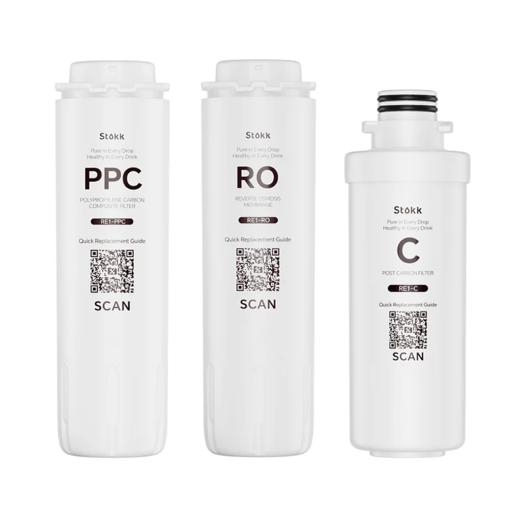 Stokk E1 PPC,RO,C Combination Replacement Filter for E1 Countertop Reverse Osmosis Water Filter