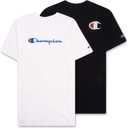 Champion Big and Tall T Shirts for Men 2 Pack Graphic Mens Big and Tall Tees  White Black 2XLT
