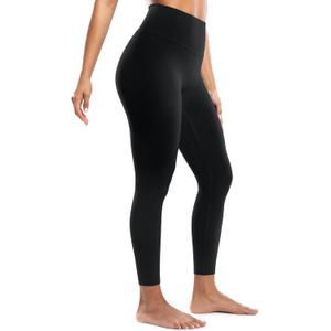Workout Leggings for Women Yoga Pants High Waisted Athletic Silky Feel Soft 21"/23"/25"/28" Gym Activewear Lounge (Small, Black)