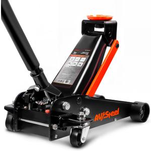 AV Steel 3 Ton Floor Jack (6600 lbs), Heavy Duty Hydraulic Jack for Car, Heavy-Duty Floor Jack with Single Piston Pump, Quick Lift Car Jack 3 ton with Lifting Range 5.5'' to 18.5''