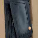 7 code Thicken & Sturdy Clear Shoe Storage Organizer with Magnetic Door, Stackable Boxes for Closet, Foldable Shoe Rack for Sneaker Boot Container, Plastic Shoe Cabinet Shoe Box 6 Pack, Black