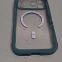 iPhone 17 Pro Max Case: Clear Magnetic Phone Cases with Screen Protector Compatible with Magsafe Slim Anti Yellowing Rugged Shockproof Protective Transparent Cell Phone Cover (B-Blue)