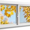 Vinyl Basement Window,Bathroom Sliding Window White 32" x 22"NFRC-Certified