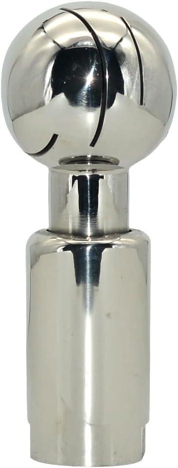 304 Stainless Steel Rotary Spray Ball,CIP Tank Cleaning Ball,360 Spray Pattern,NPT Female Thread (1" NPT Threaded)