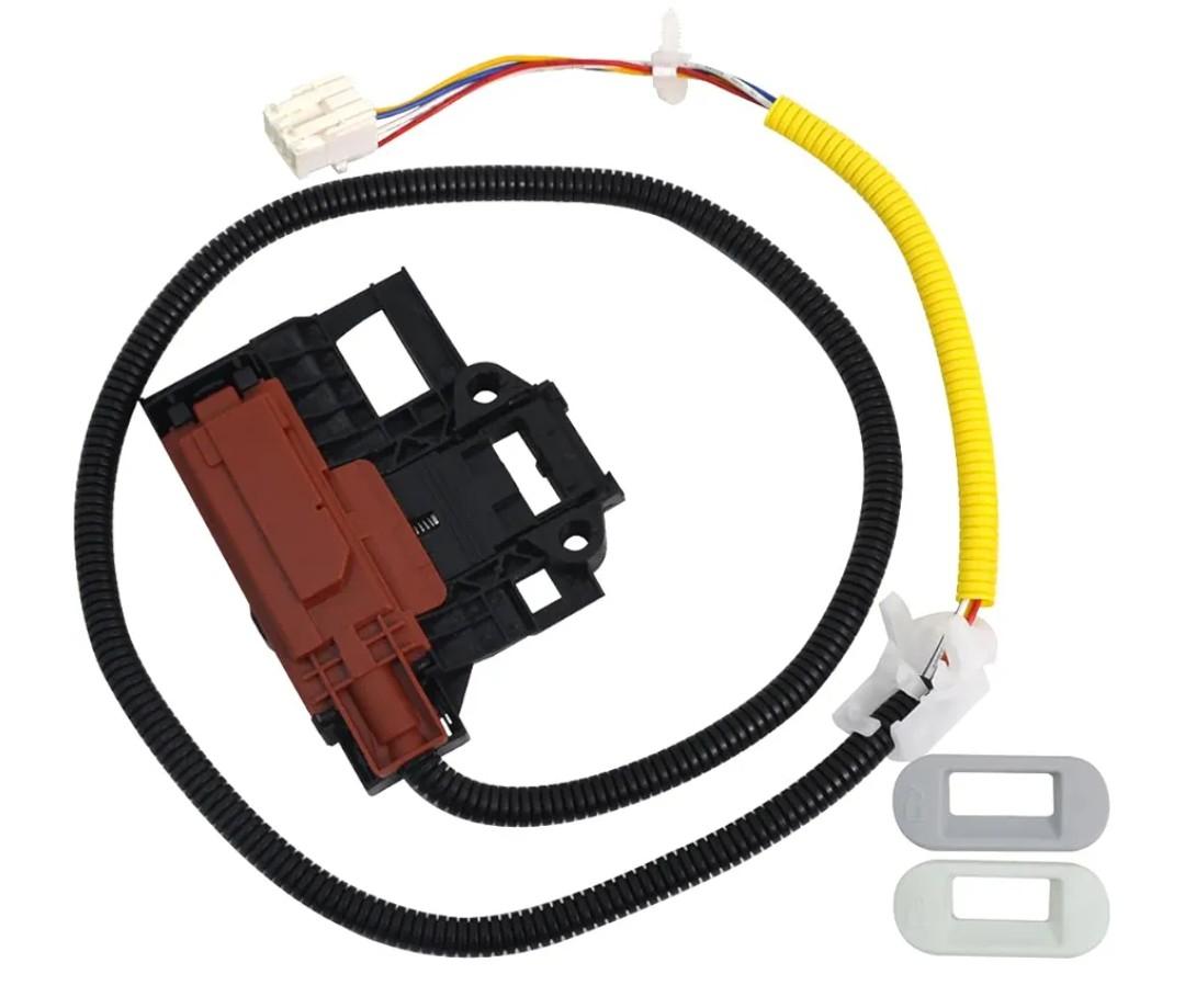 W10404050 W10238287 Washer Lid Lock Latch Switch and Harness Kit Compatible with Specific Whirlpool Maytag Kenmore Amana Crosley Washing Machines