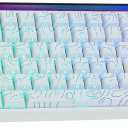 Aula Hero84 HE Wired Magnetic Gaming Keyboard, Rapid Hall Effect Keyboard with 0.01mm Adjustable Actuation, 8kHz Polling, 5-Layer Sound Dampening, RGB Lightbox & Backlit (White)