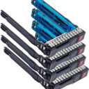 Pack-4 2.5" SAS SATA SFF SAS Drive Tray Caddy 651687-001 651699-001 Compatible for HP Gen8 Gen9 G8 G9 ML350p DL360e DL320e DL380e SL270 sL230