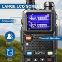 [Chirp Compatible] BAOFENG UV-5G Plus GMRS Handheld Radio, Long Range Rechargeable 5W Two Way Radio, 999 Channels, with NOAA Weather Receiving, 2500mAh Battery USB-C Port, 8" & 15.5" Antennas, 2 Pack