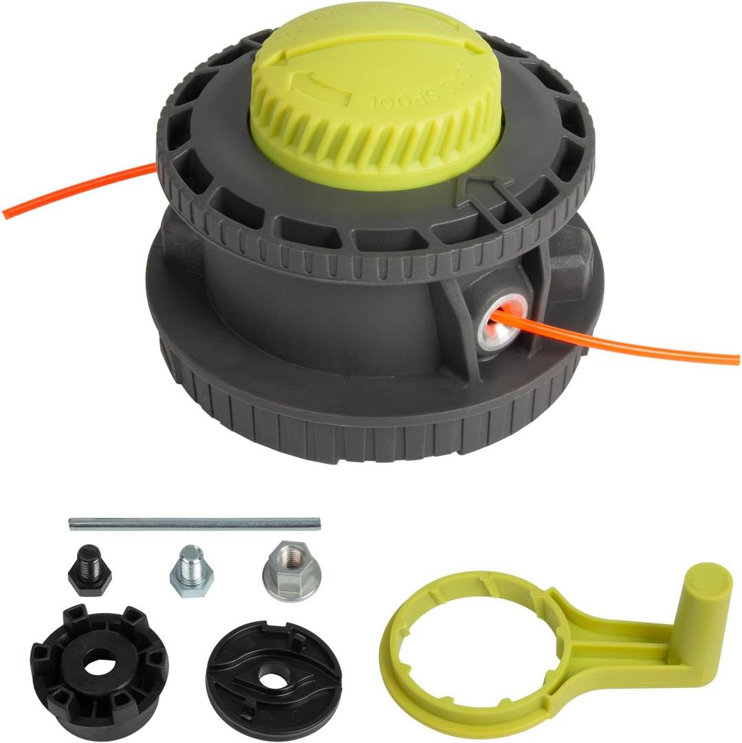 314608005 Trimmer Head Compatible with 2004-2025 Ryobi Reel Easy+ Bump Feed Straight Shaft RY15526 RY15527 RY15529