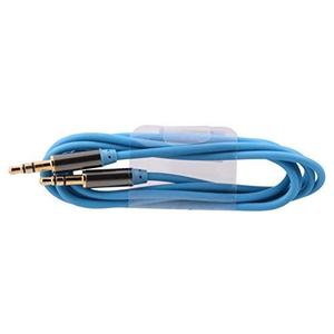 5 x Premier Value Aux Cable 3.5ft Trpcl Blue, White