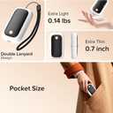 2 Pack Hand Warmers Rechargeable, Magnetic Electric Hand Warmers, 12H Max Heating Time Pocket Hand Warmers Gifts for Women Men (Black+White)