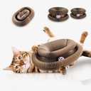 2 x Kitty Curls Cat Toys,Magic Organ Cat Scratching Board for Indoor Cats, Foldable Accordion Honeycomb Scratcher with Ball, Interactive Twisty Paws (2PCS)