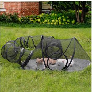 Rest-Eazzzy Outdoor Cat Enclosures, Portable Cat Tent for Outside Enclosure for Indoor Cats, Catio Outdoor Cat Enclosure for Kitty and Small Animals, Cat Playpen with Tunnel, Storage Bag (black- circular tunnel) Rest-Eazzzy Outdoor Cat Enclosures, Portable Cat Tent for Outside Enclosure for Indoor Cats, Catio Outdoor Cat Enclosure for Kitty and Small Animals, Cat Playpen with Tunnel, Storage Bag (black- circular tunnel)