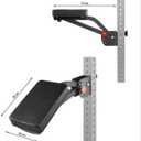 XXYUAN Multi-Angle Adjustable Squat Rack Attachment, Chest Support & Leg Curl Attachment for Power Cage, Compatible with 16mm/18mm/26mm Hole Squat Racks, Home Gym Equipment Upgrade