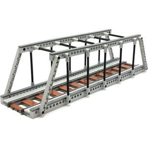 Classic Train Building Bridge City Passenger Express Train Tracks Toys Accessories Railroad Construction Building Block Compatible with Major Brand (Train Bridge)