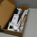 LISEN Tablet Stand iPad Stand for Desk Mount [Ultra Sturdy 2 Clamps] Kindle iPad Holder for Bed Gooseneck Phone Tablet Holder Mount fits iPhone Kindle 4-13" Device (White)