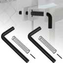 819T Trailer Gate Spring Latch Kit 2 Pack Trailer Gate Pins Heavy Duty Trailer Gate Latch Repair Kit for Carry-On Utility Trailers