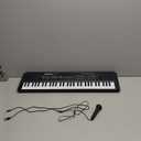 M SANMERSEN Kids Music Keyboard, 61-Key Portable Electronic Piano Toy with Microphone, Teaching Tool for Beginners, Ages 3-12, Black (24.4*6.3*1.8 inch)