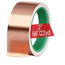 2 Inch X 66 FT - Copper Foil Tape for Slugs and Snails Dual Conductive Adhesive 22 Yards Extra Wide EMI, RFI Shielding Tape for Guitar, Electrical Repair, Grounding Barrier for Slug in Gardens