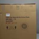 22 Inch Modern Sunburst Wall Clock Battery Operated, Black Metal Radiating Design with Walnut Wood Center, Silent Quartz Movement, Gold Hands  Decorative Clocks for Living Room, Office, Bedroom (B - Starburst Shape)