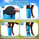 4 Pcs Easy Use Hoof Soaking Boot for Horse Soaker Bag, Hoof Care Treatment Bucket with EVA Pad and Elastic Band, 2 Pairs Horse Soaker Bag for Common Equine Hooves Ailment Problem
