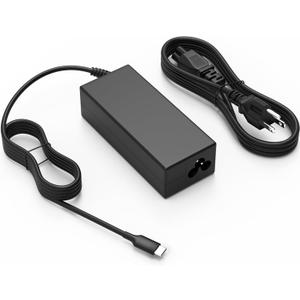 45W USB C Universal Laptop Charger Compatible with HP Chromebook X360 11 14 14-ca051wm 14-ca052wm 14-ca091wm 14-ca0061dx Type C Power Supply Adapter Cord