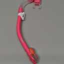 Dry Snorkel for Kids, Ultimate Snorkel Tube for Snorkeling, Freediving & Swimming, Easy-Breath Technology, Top-Mounted Dry Valve & Food-Grade Silicone Mouthpiece (Pink)