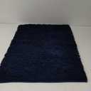 H.VERSAILTEX Navy Bath Mat, Bathroom Rug 36 x 24 Non Slip Bath Mats for Bathroom Floor, Luxury Chenille Ultra Soft Bath Rugs Shaggy Rugs Washable