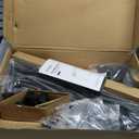 ErGear Freestanding Dual Monitor Stand for 2 Screens up to 32 inch, Heavy Duty Monitor Mount Holds Max 17.6 lbs per Arm, Height Adjustable Computer Monitor Stand for Desk, VESA 75x75/ 100x100mm, Black