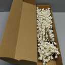40 PCs White Winter Picks 6.5 Inches Winter Floral Picks White Berry Stems for Gift Craft Vase Holiday Wreath Tree Table Floral Arrangement