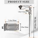 Commercial Heavy Duty Can Opener- Adjustable Manual Opener with 2 Blades & Plated Steel Base, Fits Cans Up to 10" Tall for Restaurant, Hotel, Food Store