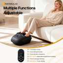 NEWBULIG Foot Massager Machine with Heat, Air Compression and Deep Kneading, 6 Modes Shiatsu Foot Massager for Muscle Relief, Gifts for Women, Men and Parents