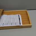 KKTONER Bamboo Bed Table Tray Breakfast Tray with Folding Legs Bed Tray for Eating and Laptop Serving Trays for Bedroom Snack Tray Bed Table Drawing Table (40)