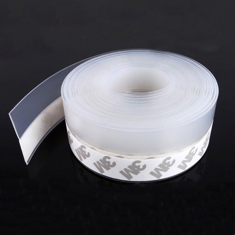TAROSE Weather Stripping, Silicone Door Seal Strip Door, Window, Transparent 16 Feet Long (Width 45mm) (Lucent)
