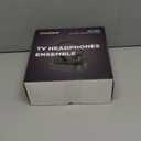 Wireless Headphones for TV with LED Display, TV Headphones Wireless for Seniors with Transmitter Charging Base, No Audio Delay Bluetooth V5.3, Plug and Play, Gift for Seniors/Hearing Impaired (Black)