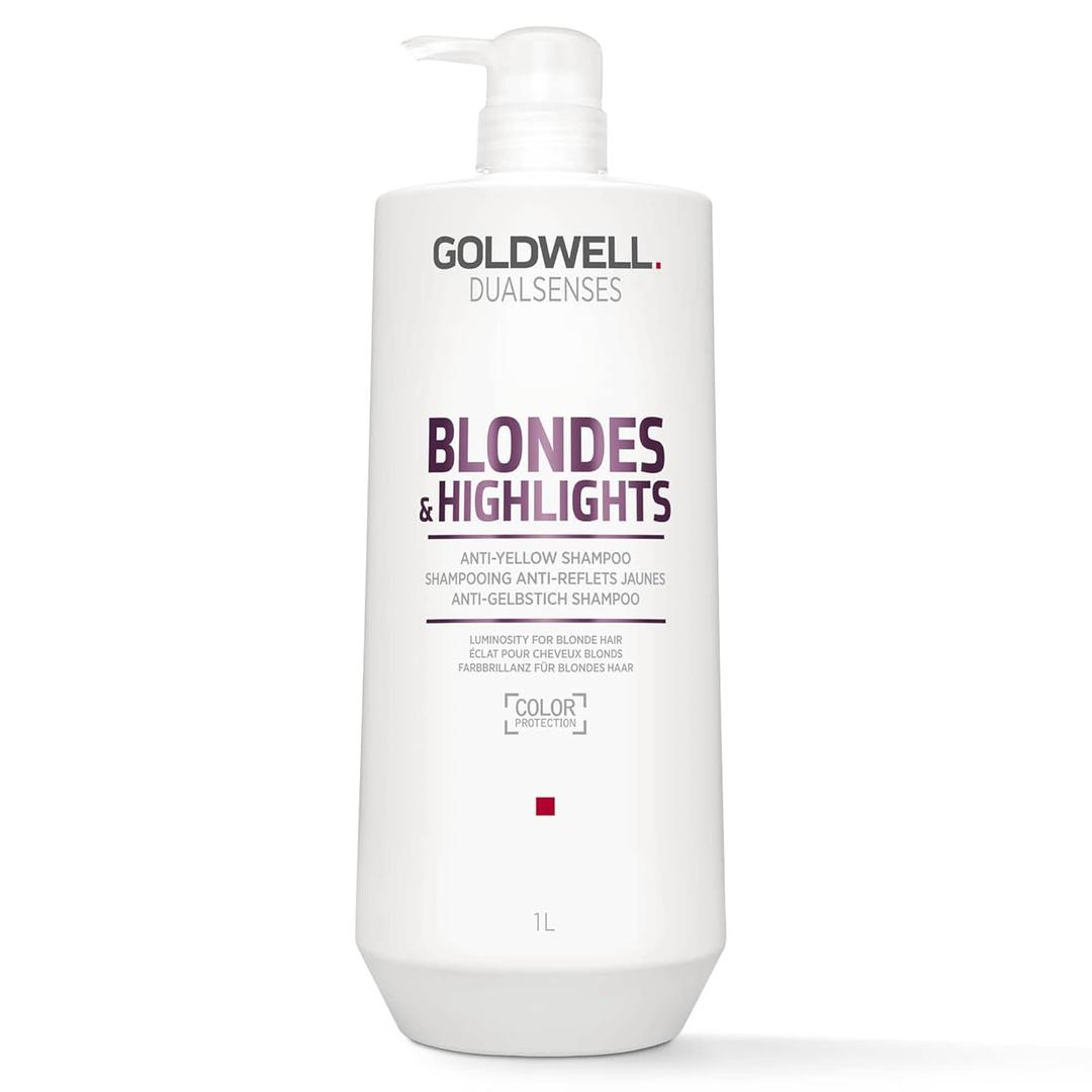 Goldwell Dualsenses Blondes & Highlights Anti-Yellow Shampoo (33.8 Fl Oz (Pack of 1))