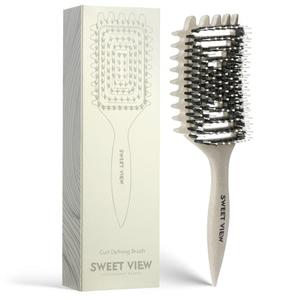 SWEET VIEW Curly Defining Brush, Tangle-Free Defined Curls, EdgeLift, Volume, Enhancing Waves, Set of 2