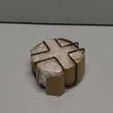 6Pcs Drink Coasters with Holder, Marble Style Ceramic Drink Coaster, Absorbent Coasters Set Suitable for Kinds of Cups, Modern Style Coaster for Coffee Table, 4 Inches